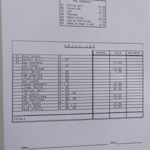 15S07     Daily Log Sheets