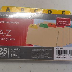 15O11     File Box Index Guides