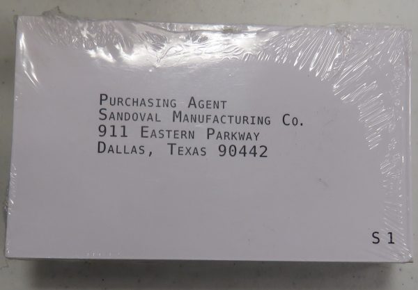 15O08     Set Mail Sorting Cards