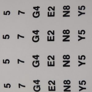 15D26     Decal to replace lettering on chips & board