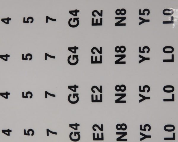 15D26     Decal to replace lettering on chips & board