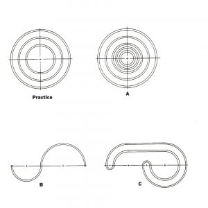 15ST16E     Stencil Compass and Template