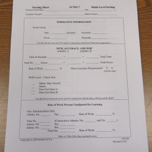 15S12R     Revised Score Pad
